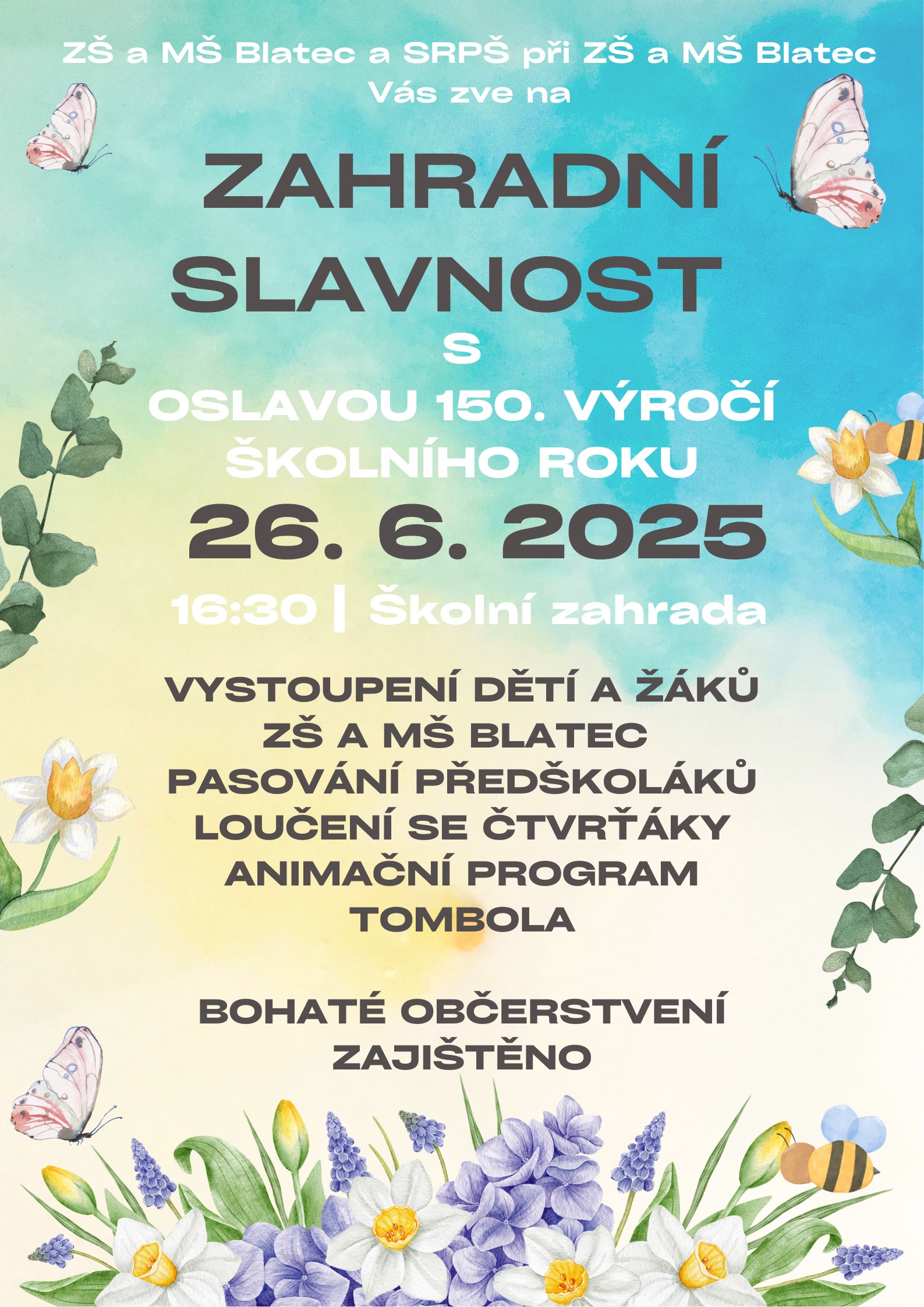 Zahradní slavnost 26.6.2025